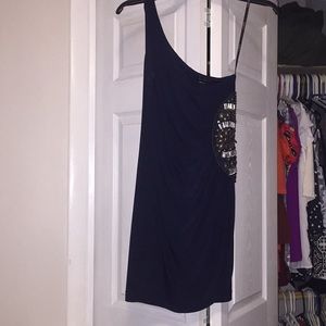 Navy blue cocktail dress